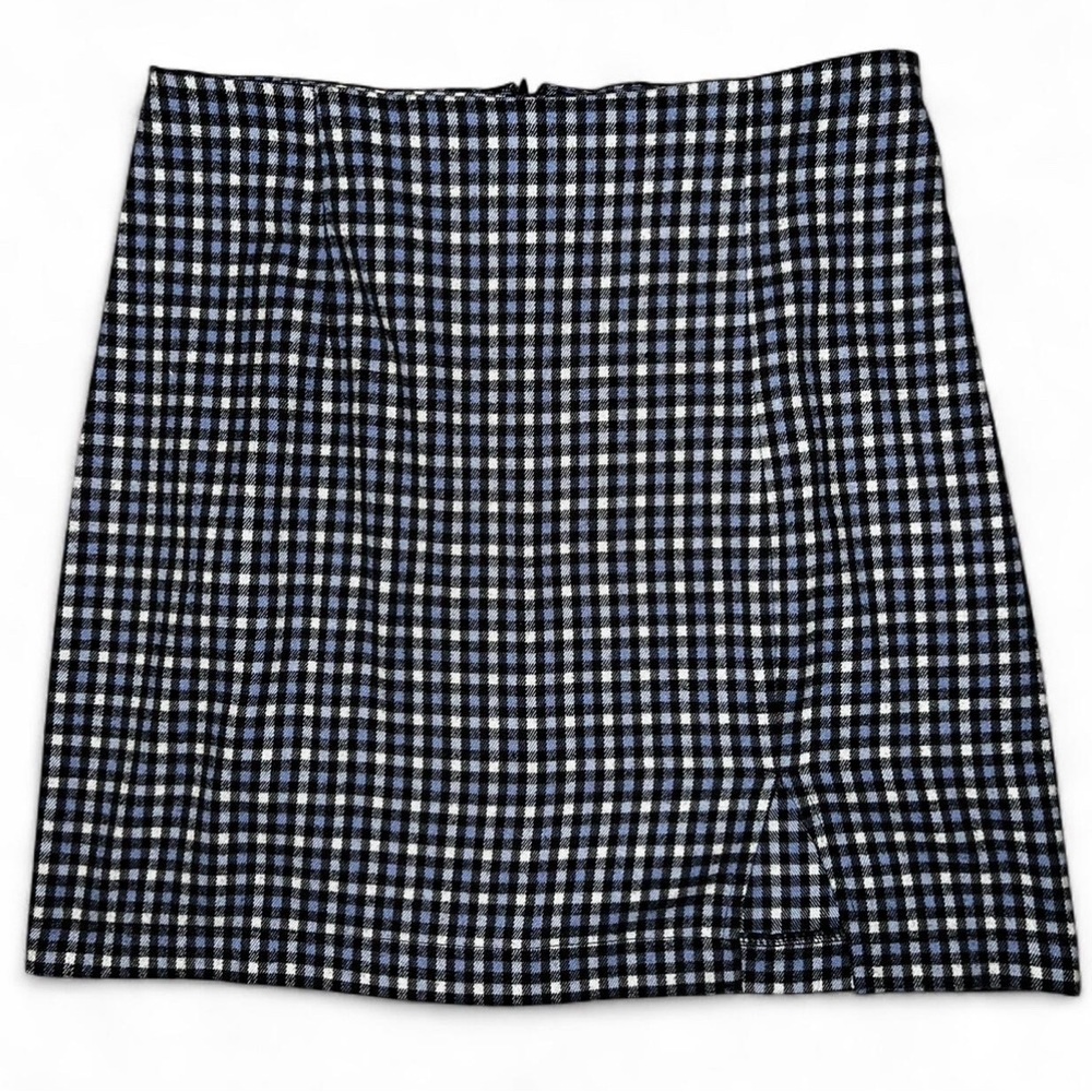 Wild Fable Navy/Blue, Black and White Checkered Pencil Skirt